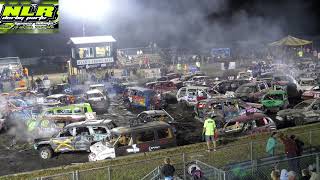 122 Cars World Record Attempt  Minnesota Throwdown Demo Derby  MWFA [upl. by Lotus]