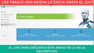 NUEVA LICENCIA ESET NOD32 ANTIVIRUS HASTA EL 2027 [upl. by Ardnaeel]