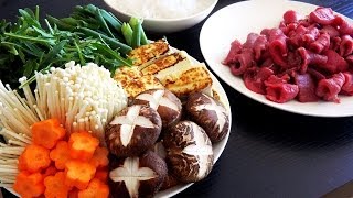 How to Make Easy Sukiyaki  すき焼きの簡単な作り方 [upl. by Crim73]