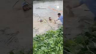 Men Rescued From Helenes Floodwaters in Tennessee [upl. by Alaikim]