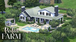 PERFECT MODERN FARMHOUSE  NO CC  3 Bdr  3 Bth  The Sims 4 Speed Build [upl. by Nyra]