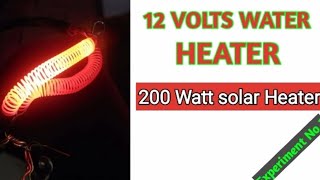 DC 12 VOLTS WATER HEATER Part1 How to make a dc heater Radiotech making a 12volts water heater [upl. by Wicks]