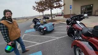 HARLEY DAVIDSON TRI GLIDE VS THE RG3 [upl. by Crim]