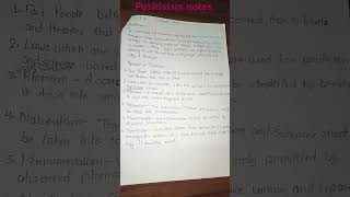 Positivism notessociology motivationviralvideo viral [upl. by Fosdick]