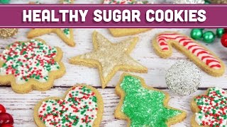 Healthy Sugar Cookies Christmas Holiday Recipe  Mind Over Munch [upl. by Dorothea]