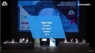 Thessaloniki WUDC 2016  Finals  Open Final [upl. by Adnala81]