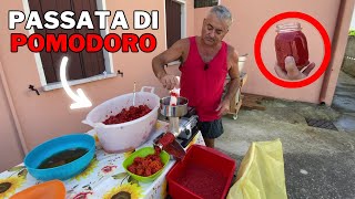 Come fare la PASSATA DI POMODORO fatta in CASA [upl. by Honora]