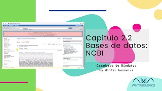 Cap 22  Bases de datos NCBI [upl. by Beshore933]