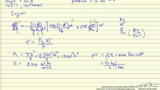 Pressure Drop in a Packed Bed Reactor [upl. by Bui]