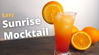 Easy Sunrise Mocktail  Pineapple Mocktail Recipe [upl. by Palua]