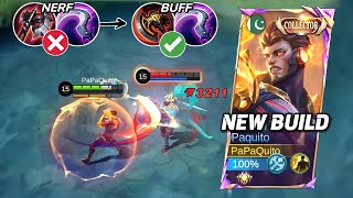 TOP GLOBAL PAQUITO NEW BUFF BUILD IS HERE PAQUITO BEST BUILD amp EMBLEM 2024  MLBB [upl. by Etterb672]