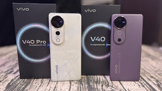 Vivo V40  V40 Pro  Unboxing and First Impressions [upl. by Ttoille]