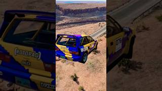 Realistic Car jump Crashes BeamNG Driveshorts trending [upl. by Andree]