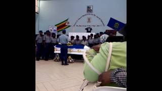 Police Choir  Anoti chinyarara Funeral service for late Nyasha Chakanyuka [upl. by Nahsez133]