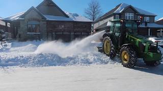 John Deere Tackles Deep Snow [upl. by Arual41]