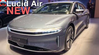 All NEW 2024 Lucid Air Pure  FIRST LOOK interior amp exterior [upl. by Ayikat]