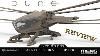 Dune Atreides Ornithopter Model Kit 172 DS007 BY MENG  ASMR [upl. by Joon]