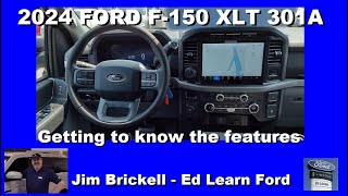 2024 Ford F150 XLT 301A  Getting to know the features [upl. by Arretak]