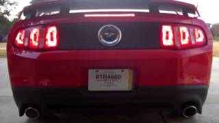 2011 Mustang GT with Roush Axle Back Exhaust [upl. by Htnamas]