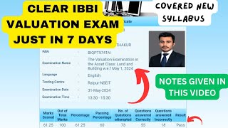 Complete Notes for IBBI Land amp Building Bank Valuation Exam  Clear IBBI Exam in 7 Days [upl. by Alitha]