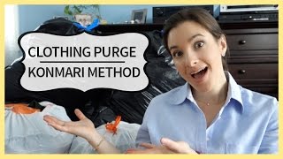 Clothing Purge  KonMari Method [upl. by Savanna]