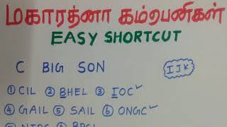 Tnpsc shortcutsMaharatna companiesIndian Economy [upl. by Ymiaj]