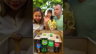 Pepsi Fanta Sprite CocaCola VS Mentos CHALLENGE 😂 GamGam Family [upl. by Anigar]