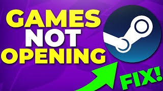 Fix Steam Games Not Launching  Game Crash Solved [upl. by Einuj]