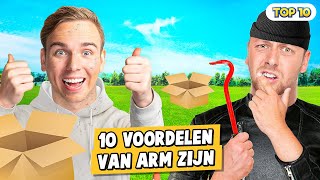 10 VOORDELEN VAN ARM ZIJN [upl. by Eisiam]