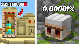 I Found Minecraft’s Rarest Secret Rooms [upl. by Seys185]