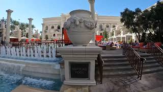 Caesar palace Las Vegas outdoor swimming pool [upl. by Socram]