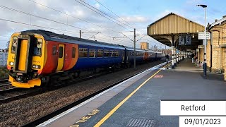 Trains at Retford 09012023 [upl. by Lemay]