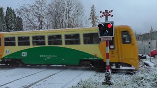 Železniční přejezd Doudleby nad OrlicíV Grundě  25112023 [upl. by Eimaral]