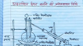 डाई एथिल ईथर बनाने की प्रयोगशाला विधि। Diethyl Ether banane ki prayogshala vidhi12th chemistry [upl. by Nahtnanhoj943]