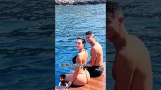 Cristiano wife Georgina enjoy moment georgina ronaldo cr7 fifa messi missuniverse football [upl. by Vanna]