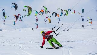 Worlds Biggest Snowkite Race  Red Bull Ragnarok [upl. by Yhtur146]