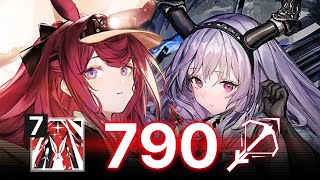 【Arknights】 Ray Skill Lv7 It Actually Works  CC2 Underdawn 790 Points Phase 1 Max [upl. by Natascha406]