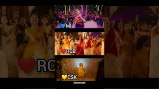 MI💙VS RCB❤️VS CSK💛 WHICH IS BEST💖 CricketCrushgirl Love Crush Trending RCB MI MP81 CSK IPL [upl. by Gladis]