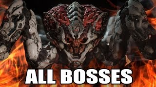 DOOM  All Bosses With Cutscenes HD [upl. by Anneirda]