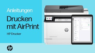 Drucken mit Apple AirPrint auf einem HP Drucker  HP Support [upl. by Cozmo]