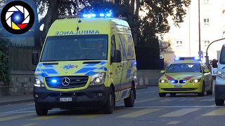 Ambulance 703 amp SMUR Genève  EMS response Geneva [upl. by Haley203]