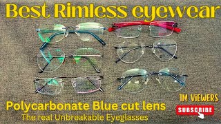 Best Rimless Frame for Men  Rimless glasses design chasmawala786 [upl. by Leahcimed380]