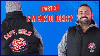 Puffer Jacket Embroidery amp Appliqué DIY Tutorial  Part 2 [upl. by Eanal406]