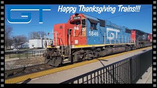 112423 Happy Thanksgiving Trains railfanning [upl. by Demetra]