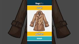 🇬🇧🇷🇴 coat  palton  vocabulary builder  learn English  să învățăm engleza [upl. by Frodi]