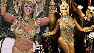 RAINHAS DE BATERIA E MUSAS CARNAVAL 2018 RIO DE JANEIRO  Rio Carnival [upl. by Nnaytsirk]