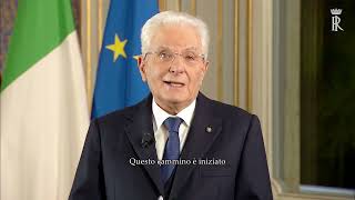 Discorso di fine anno del Presidente Mattarella sottotitolato [upl. by Pren]