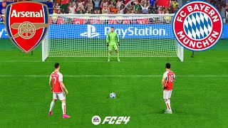 ARSENAL VS BAYERN MUNICH FIFA 24 PENALTY SHOOTOUT RONALDO VS MESSI [upl. by Ely]