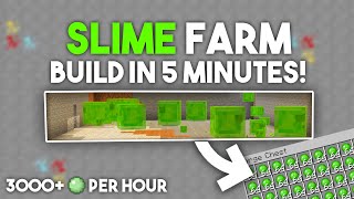 Minecraft EASY Slime Farm in Bedrock 121 MCPEXboxPS4Nintendo SwitchWindows10 [upl. by O'Grady]