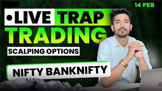 14 February Live Trading  Live Intraday Trading Today  Bank Nifty option trading live Nifty 50 [upl. by Flanagan]